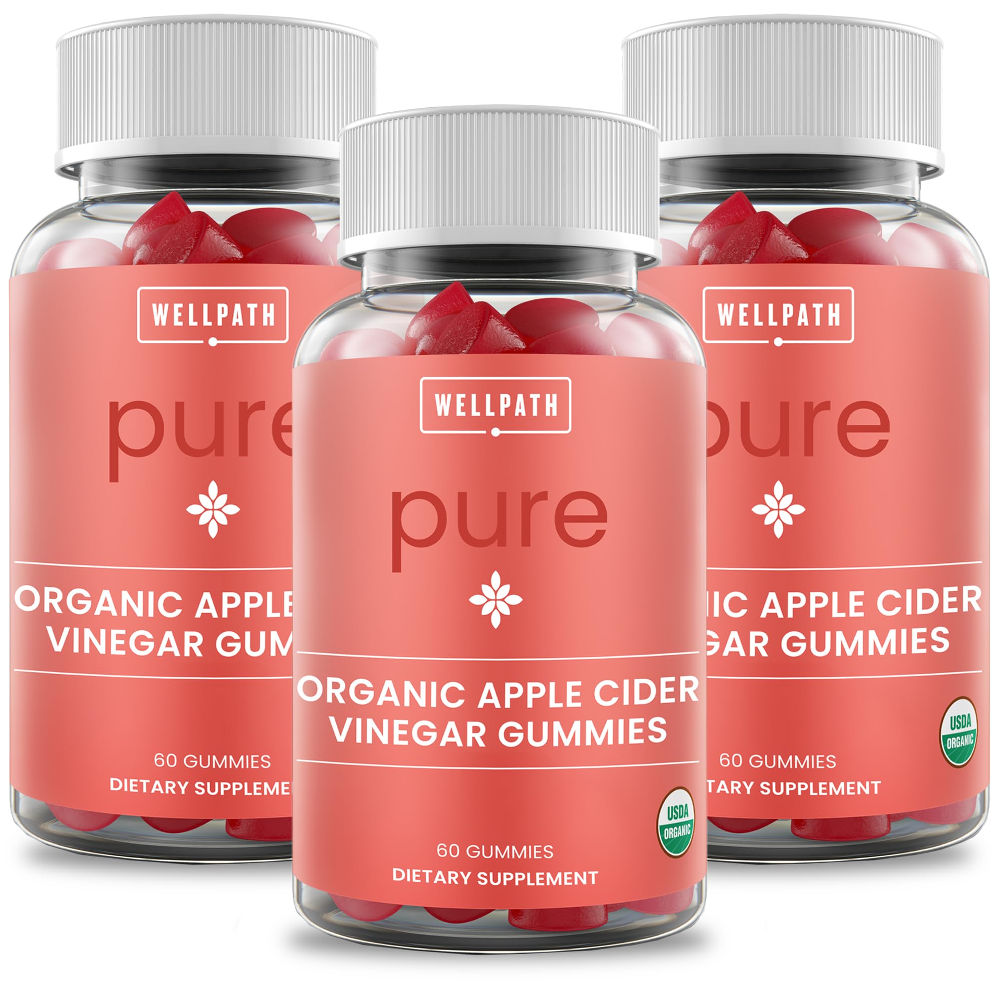 WellPath ACV Gummies The Mother Ginger Bottle showcases a gut-friendly, convenient daily chew.