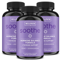 WellPath Soothe Hormone Balance bottle pour for mood and energy