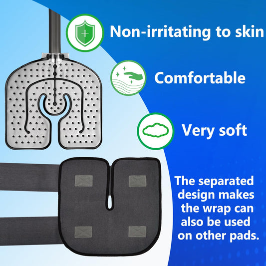 WELLSOON wrap with adjustable strap demonstrates secure knee fit