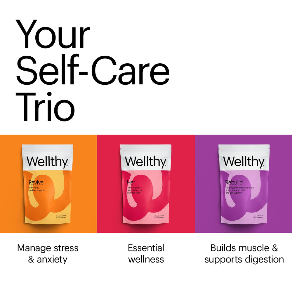 Wellthy HER multivitamin with a diet-friendly vegan formulation for women.