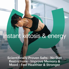 Wellthy Keto Power bottle label close-up showing Strawberry Kiwi flavor and BHB salts