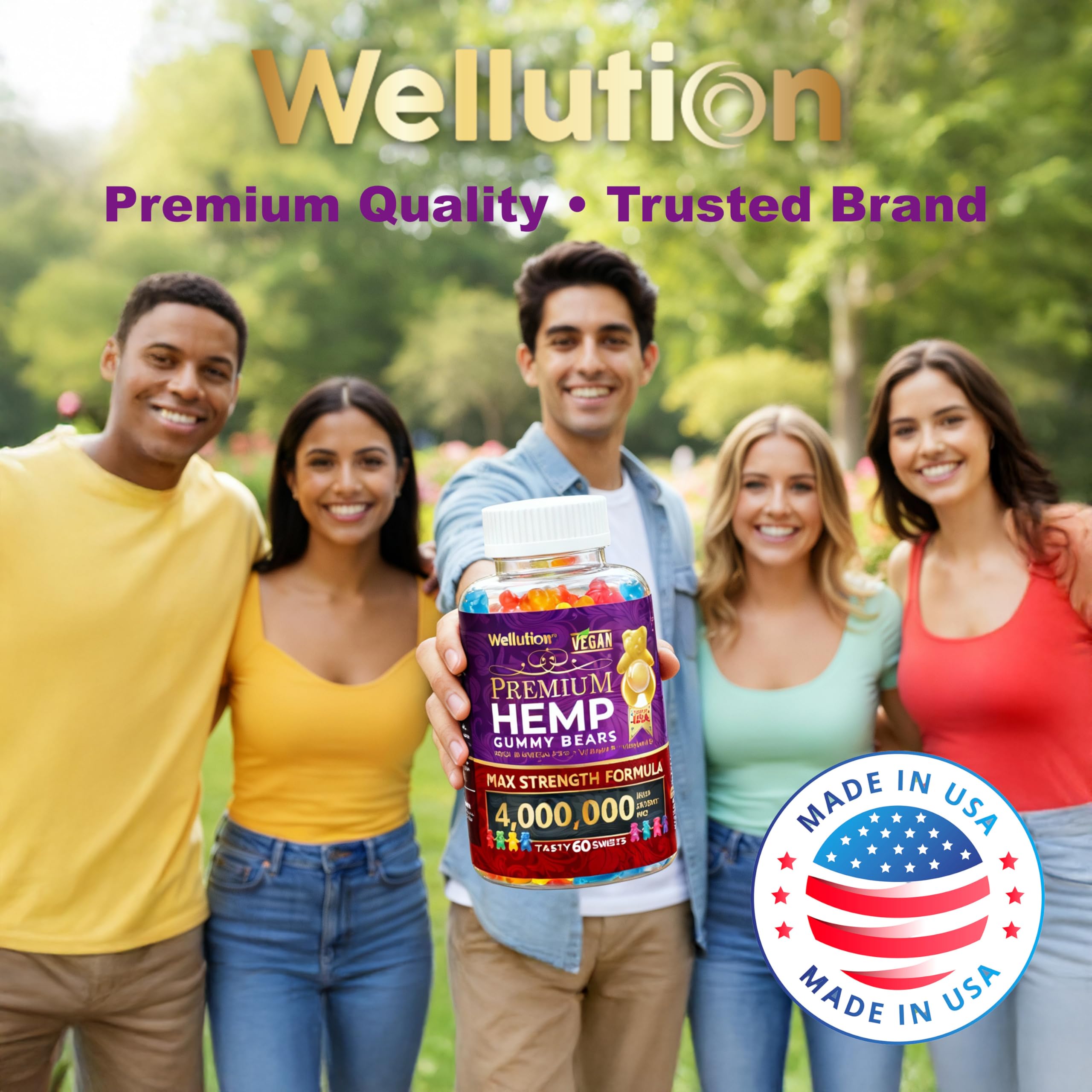 WELLUTION manufactured in USA GMP-certified facilities for quality assurance.