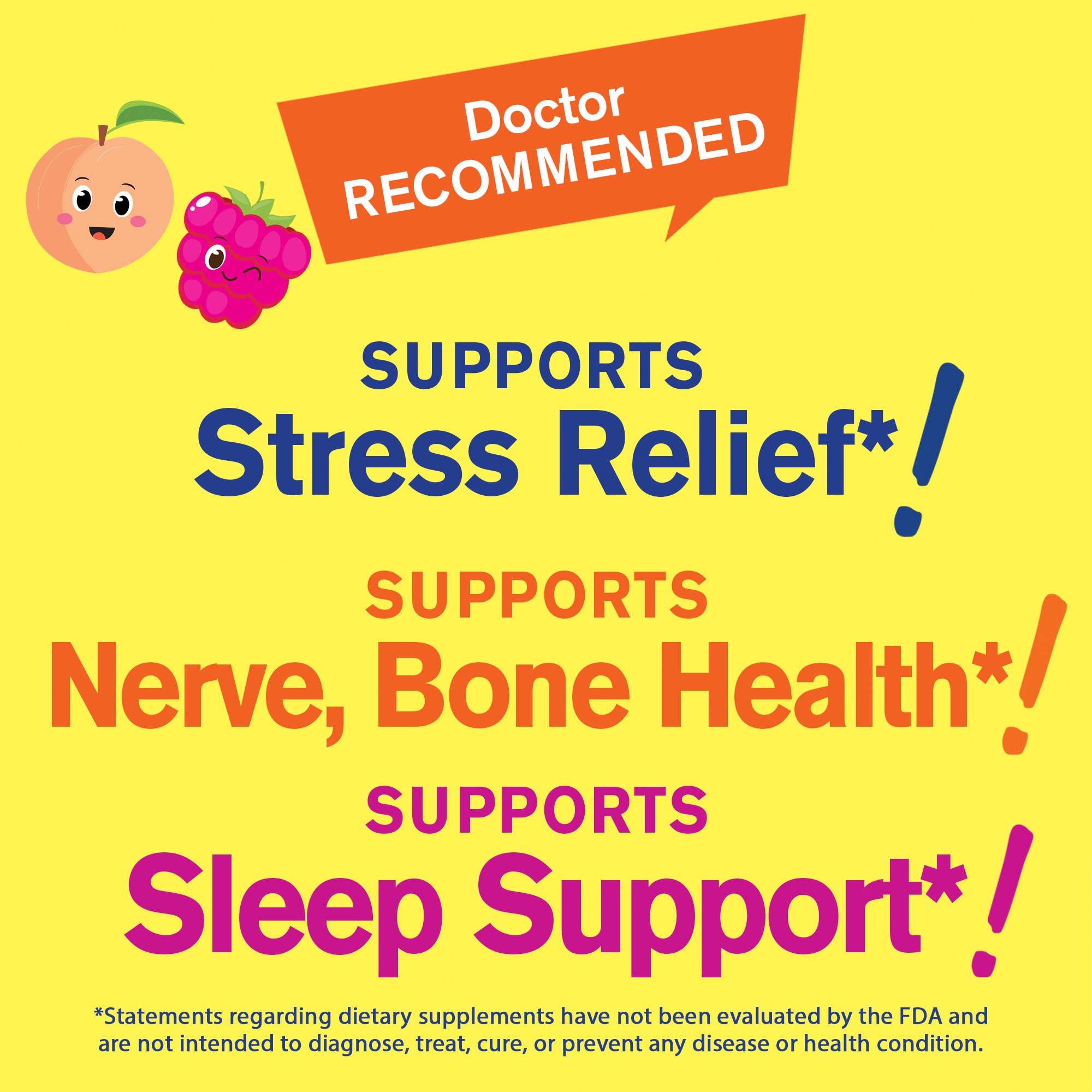 WellYeah magnesium citrate gummies for kids, jar display, supports better rest at night.