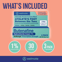WELMATE Butenafine cream in daily routine for skin care and symptom management