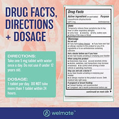 WelMate Levocetirizine box and blister pack ready for storage