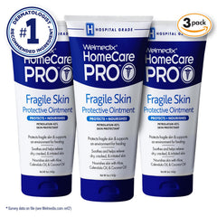 Welmedix Fragile Skin Ointment tube close-up label highlights calendula barrier formula.