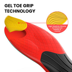Welnove running insoles fit guide illustrating adaptable sizing for your shoes
