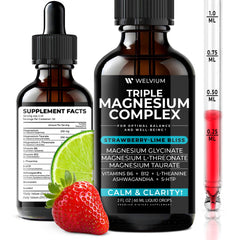 Flavor splash image suggests strawberry-lime taste for WELVIUM drops