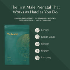 WeNatal for Him packaging front showing trusted fertility support