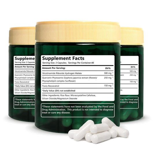 WepBio NAD supplement bottle with liposomal NR for daily energy support