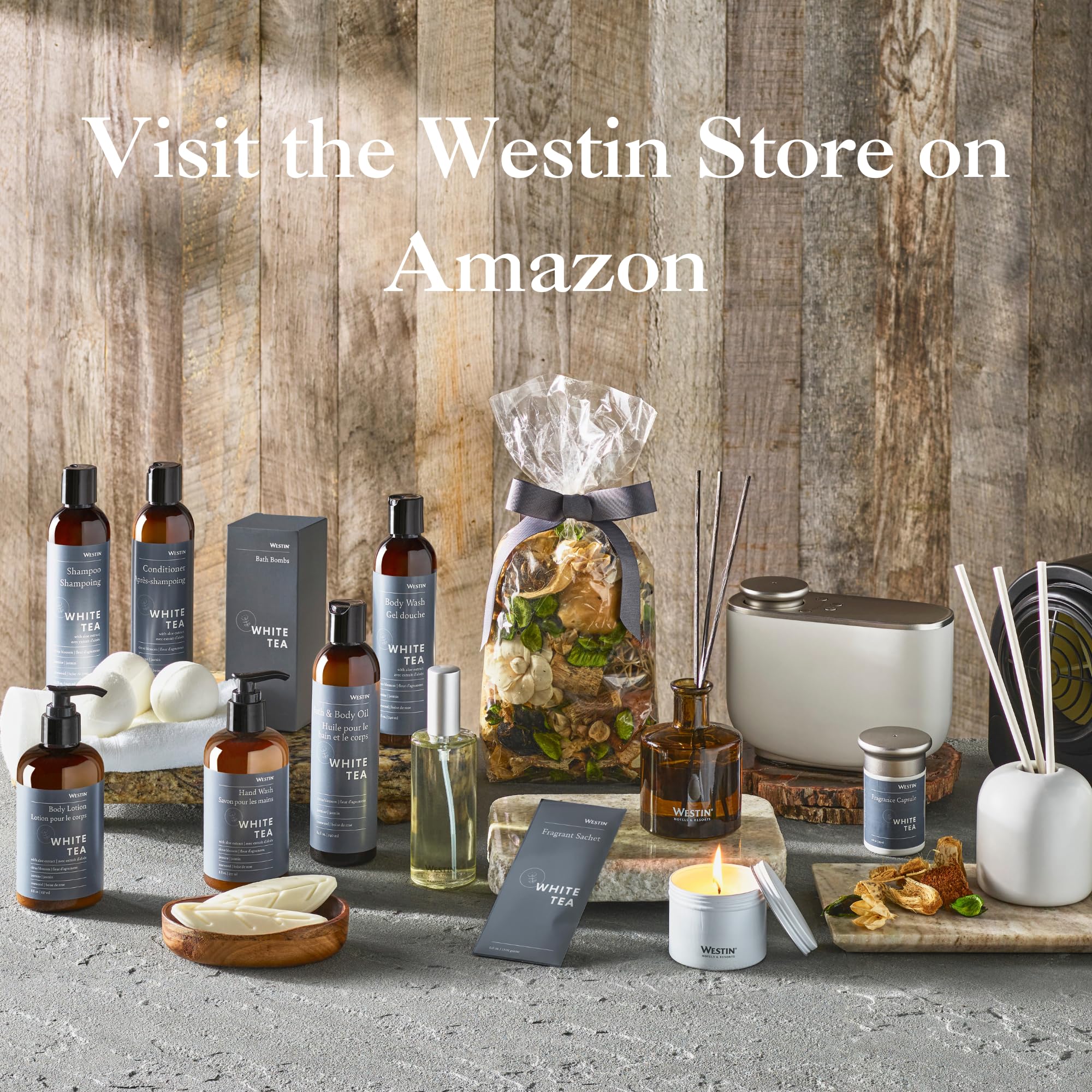 Westin Sleep Well Pillow Mist travel-size bottle supports calming routines away from home.
