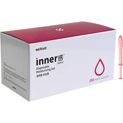 Wettrust InnerGarm disposable gel applicator for quick hydration on the go.