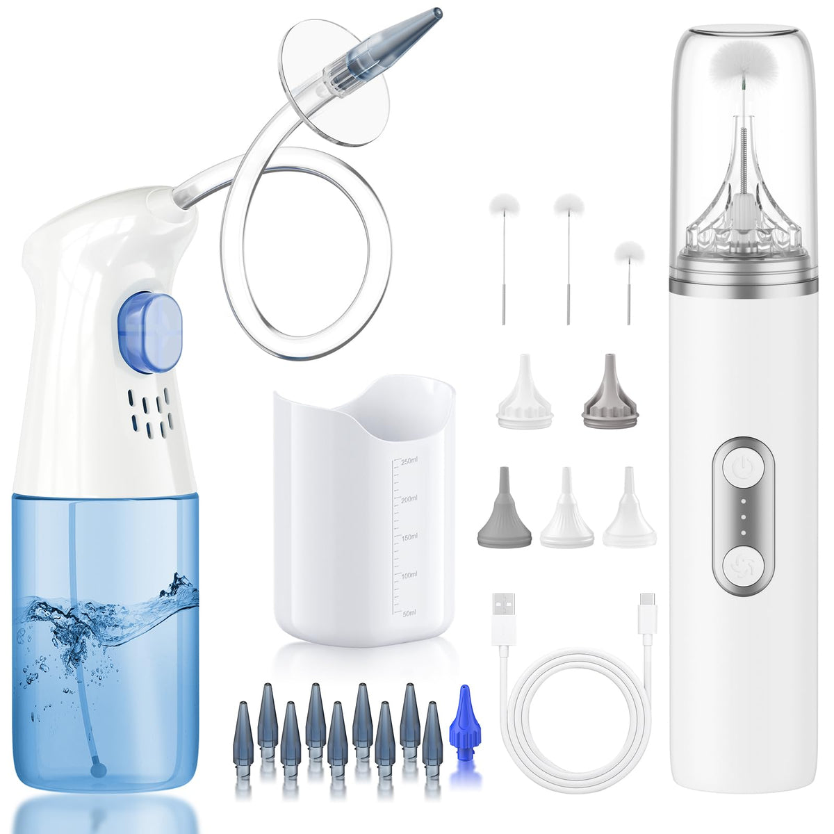 WEUANY ear dryer with water remover bottle flow for convenient at-home cleaning