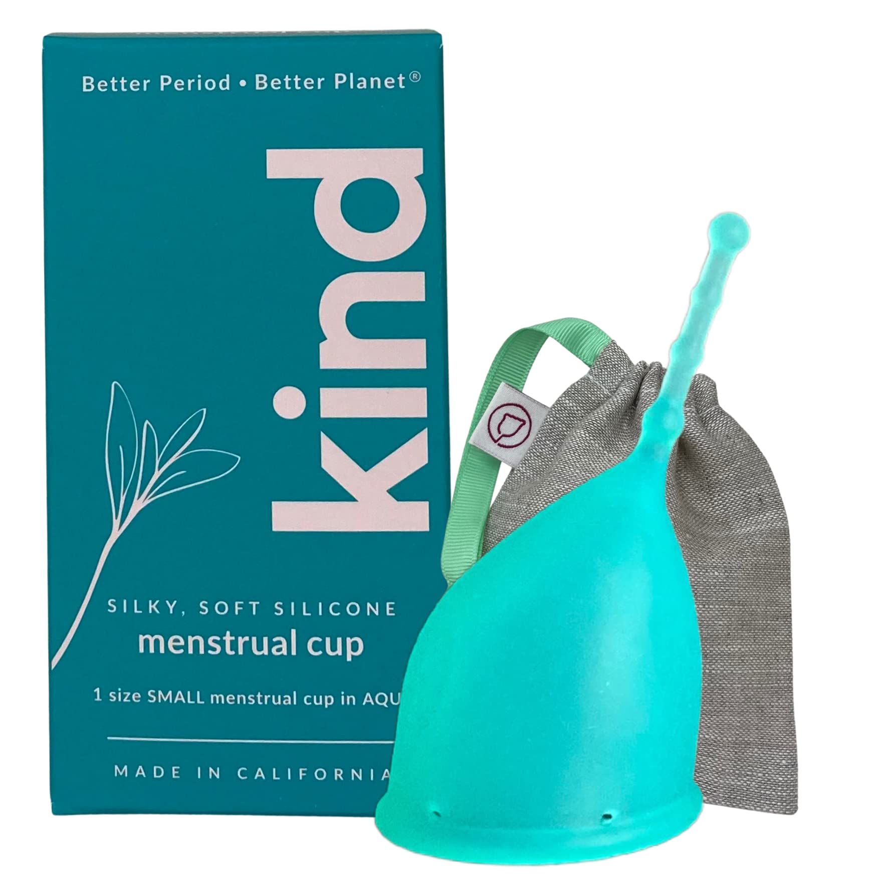 WEVOTOPIA Kind Cup Aqua Small with ergonomic fit for comfortable all-day wear.