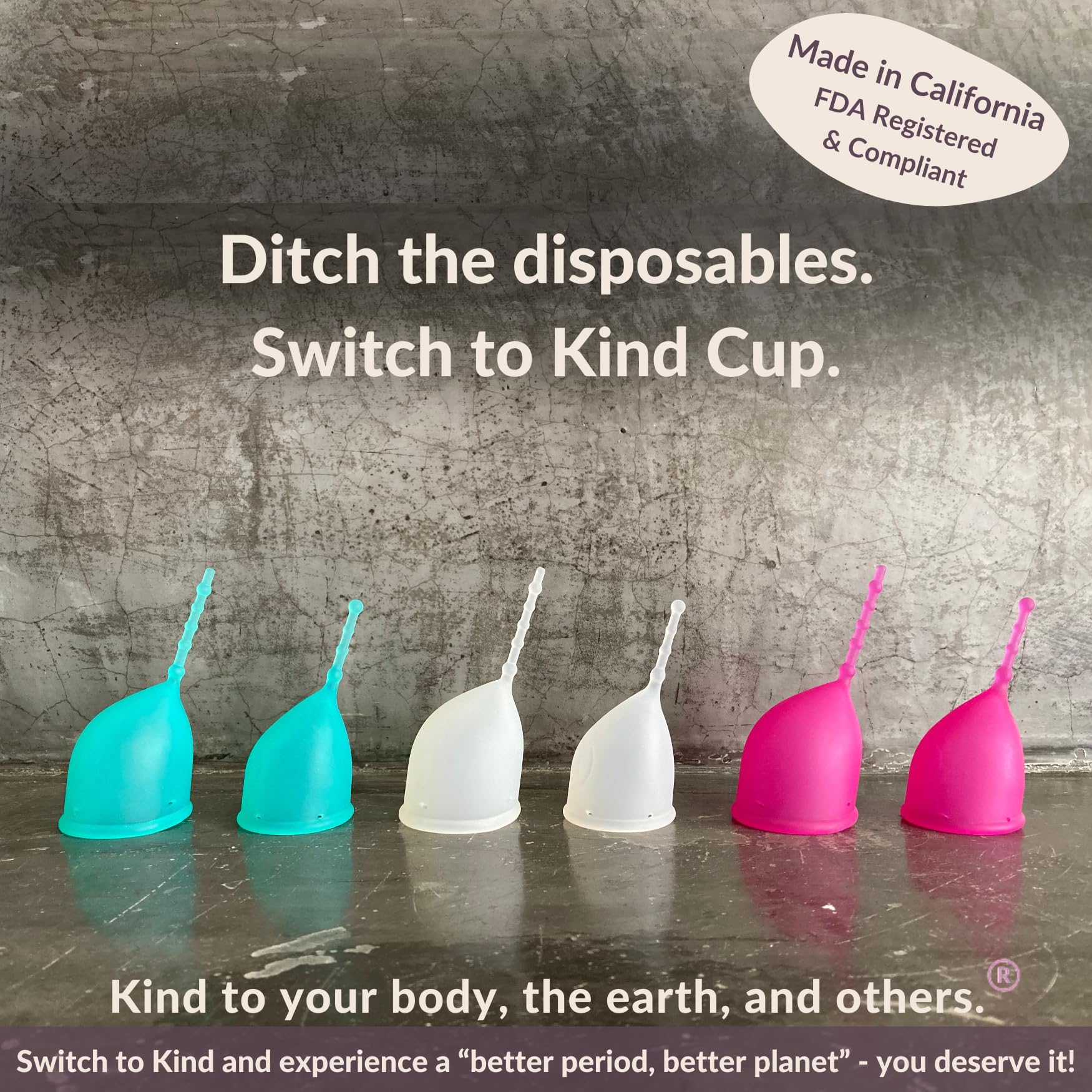 WEVOTOPIA Kind Cup offers leak-proof wear for up to 12 hours.
