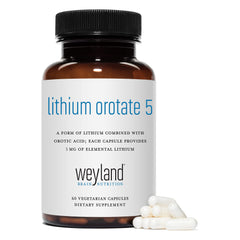 Weyland Brain Nutrition lithium orotate pack-2-bottles demonstrates value for ongoing supplementation.