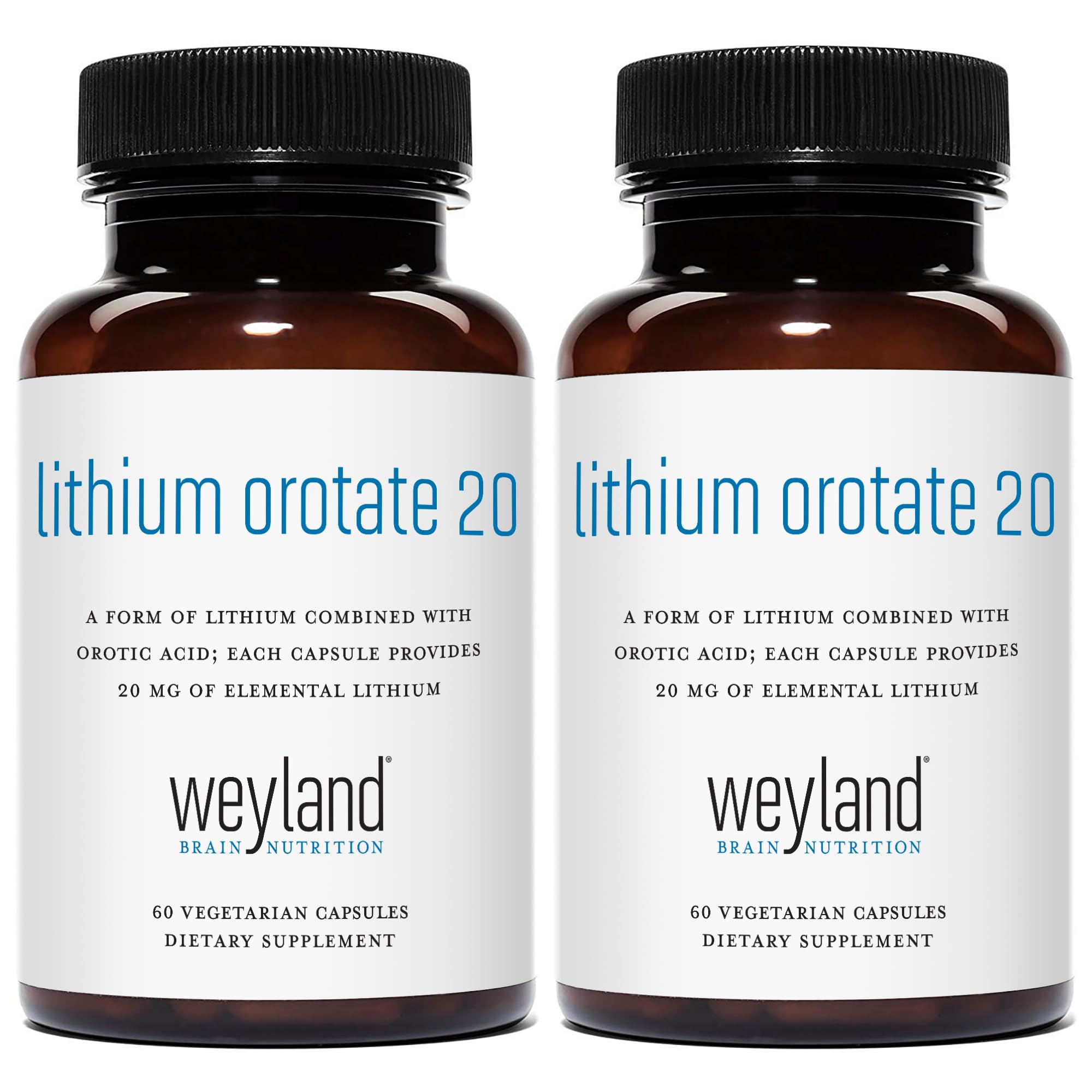 Weyland Lithium Orotate bottle front for daily wellness support.