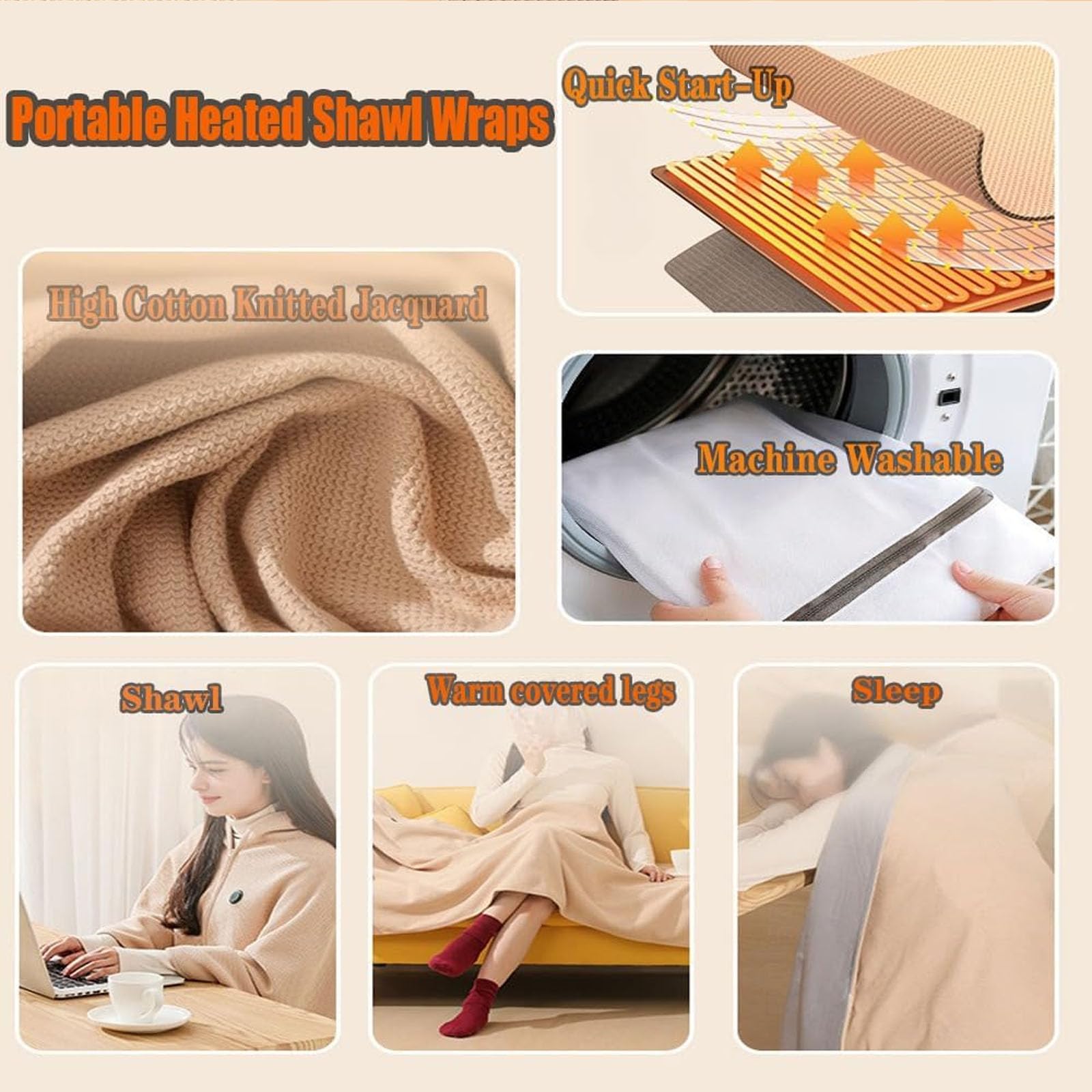 WFOFMO Shawl care label emphasizes easy maintenance