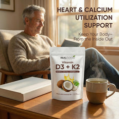 WGYPEU Vitamin D3K2 coconut oil emulsion illustrates enhanced absorption potential.