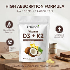 WGYPEU Vitamin D3K2 softgels closeup showing smooth, easy-to-swallow design.