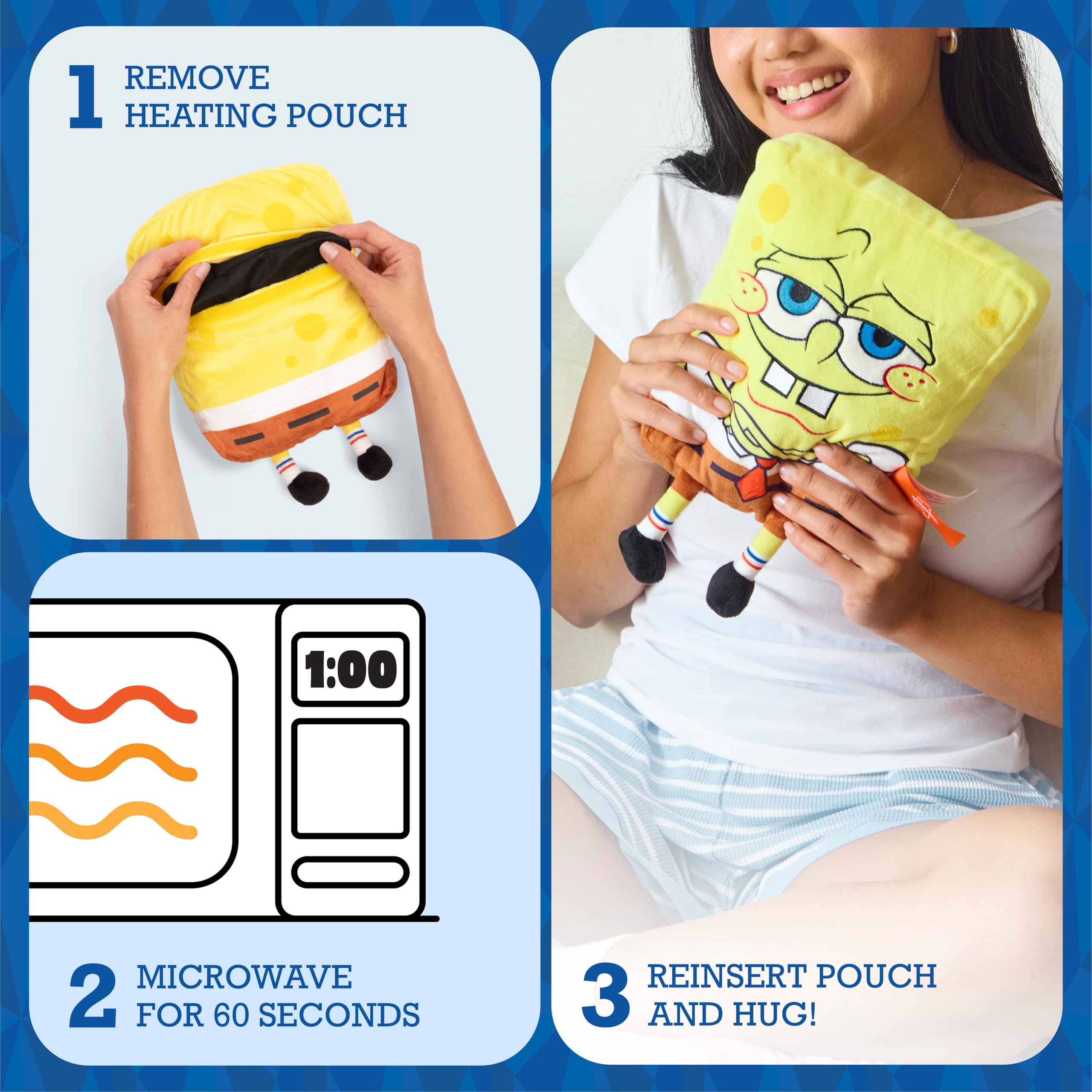 WHAT DO YOU MEME? SpongeBob heating pad makes a gift‑ready cozy present for fans.