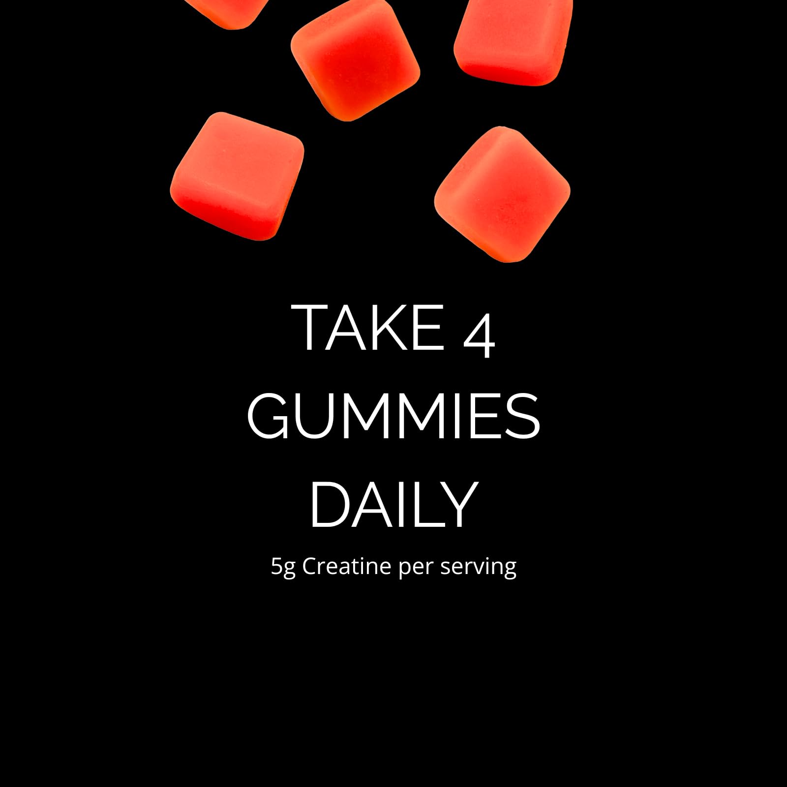 Whippy Brands Creatine Gummies flavor note strawberry watermelon for daily use.