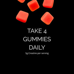 Whippy Brands Creatine Gummies flavor note strawberry watermelon for daily use.