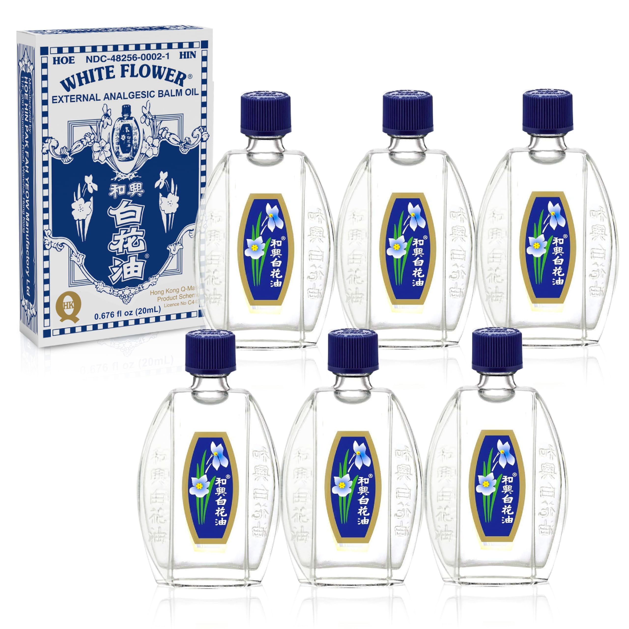 White Flower Balm Oil 20ml bottle for on-the-go relief.