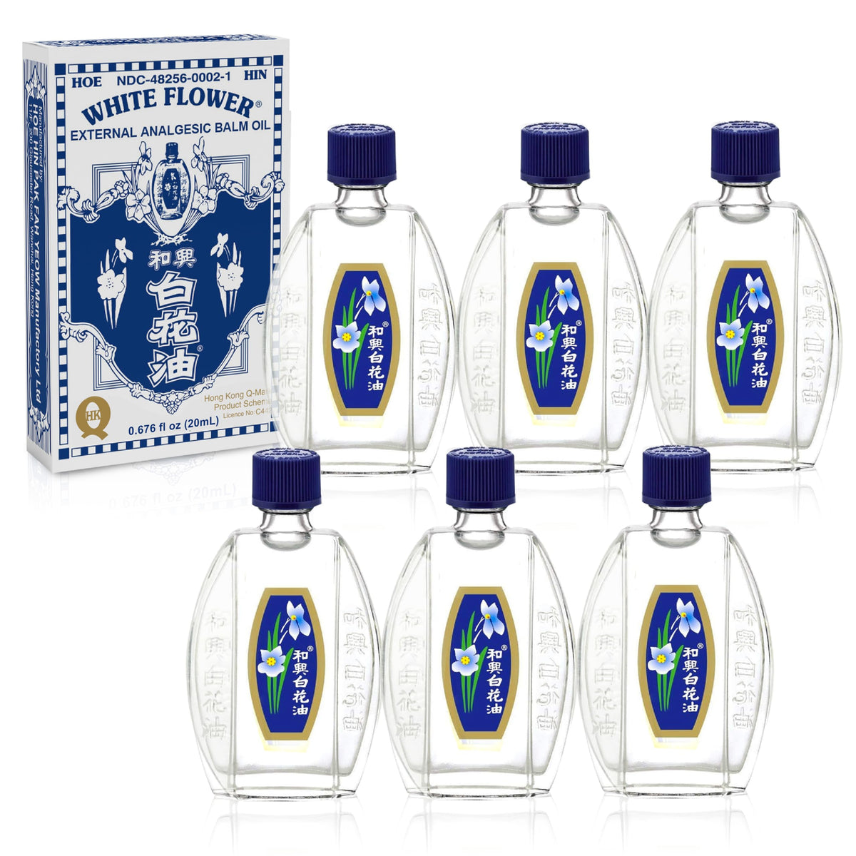 White Flower Balm Oil 20ml bottle for on-the-go relief.
