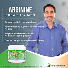 Whole Family Products Arginine Cream fragrance-free formula for sensitive skin
