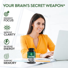 Whole Nature Brain Shield vegan non-GMO formula on box communicates safety.