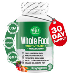 Whole Nature multivitamin bottle supports daily energy and balanced nutrition