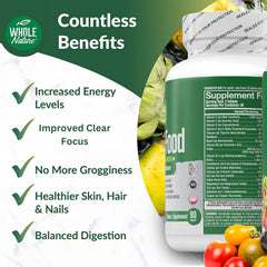 Close-up of Whole Nature label showing plant-based ingredients and minerals
