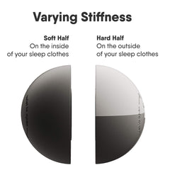 Whole Nights Calma Plus worn on pajamas for gentle reminder to stay on your side.