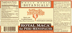 Royal Maca bottle label highlights organic sourcing and gluten-free formula