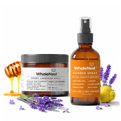 WholeNest Wonder Spray perineal cooling provides post-delivery comfort.