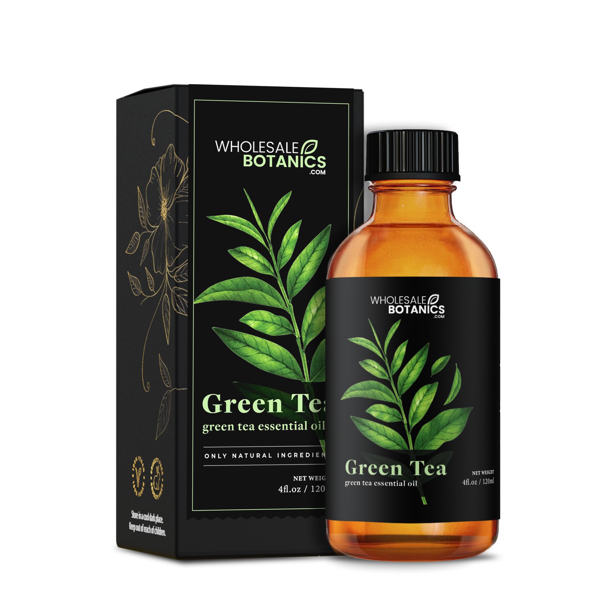 Wholesale Botanics Green Tea Essential Oil bottle pour for aromatherapy and DIY blends