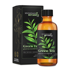 Wholesale Botanics Green Tea Essential Oil bottle ready for aromatherapy and cosmetic use.