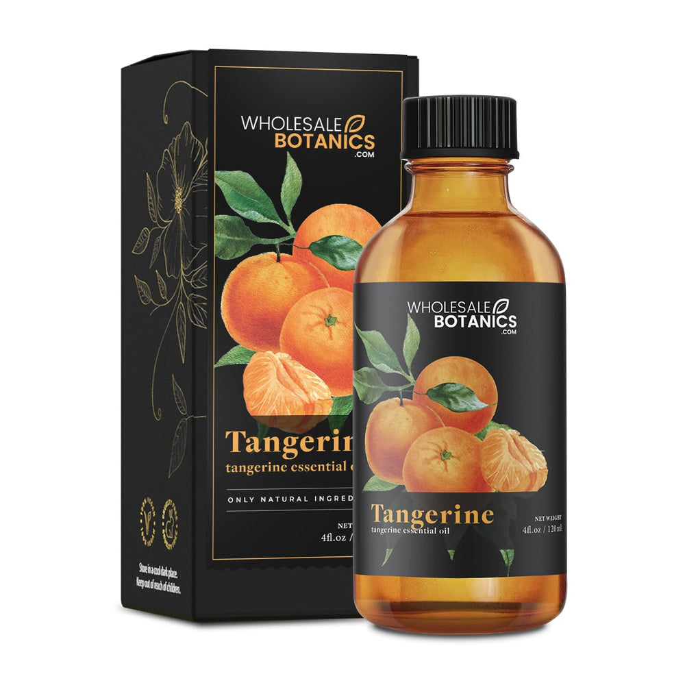 Wholesale Botanics Tangerine essential oil bottle with bright citrus aroma for DIY blends