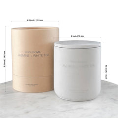 WHOLESOME luxury aromatherapy candle enhances quiet evenings at home.