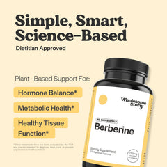 Wholesome Story Berberine capsules on a spoon for easy daily use