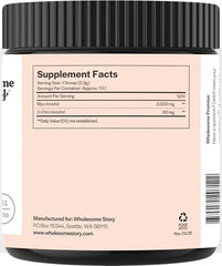 Wholesome Story Myo-Inositol & D-Chiro Inositol Powder for Women – Hormonal Balance, 40:1 Ratio, 180 Servings