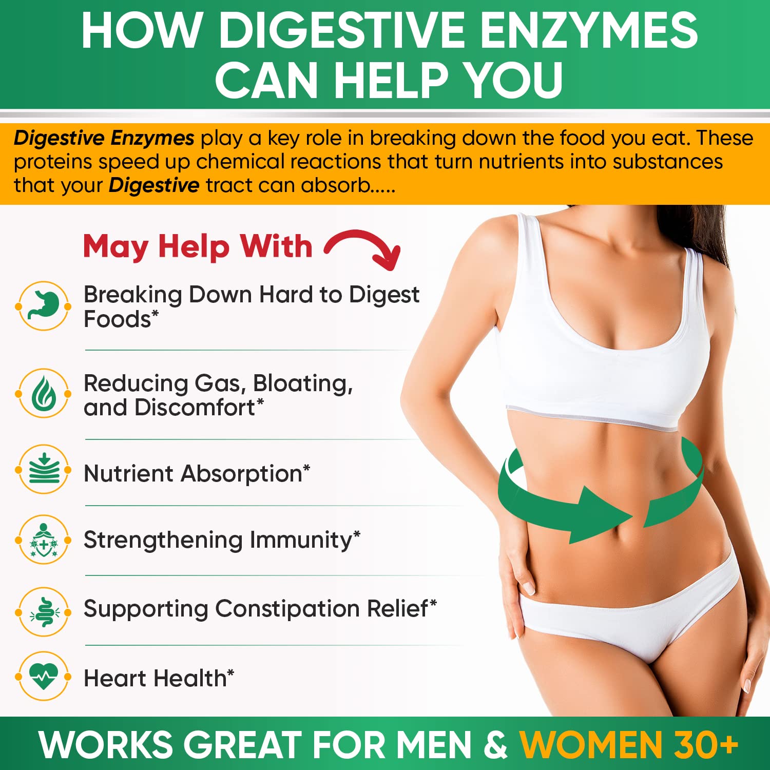 Wholesome Wellness 180-count capsules for daily vegan digestion support