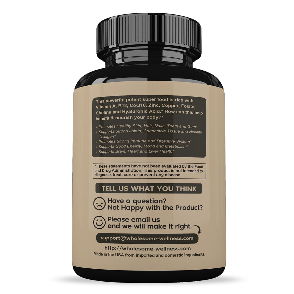 Wholesome Wellness packaging front view with clear product details.