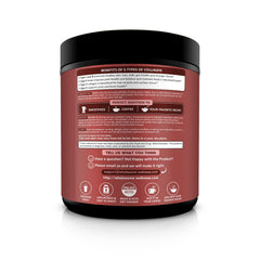 Wholesome Wellness Premium Multi Collagen powder in glass with water demonstrates smooth blend.