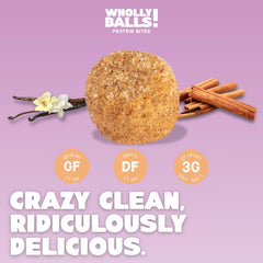 Wholly Balls cinnamon vanilla bites: satisfying keto-friendly snack choice.