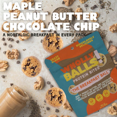 Wholly Balls Protein Bites pack of 3 for on-the-go snacking.