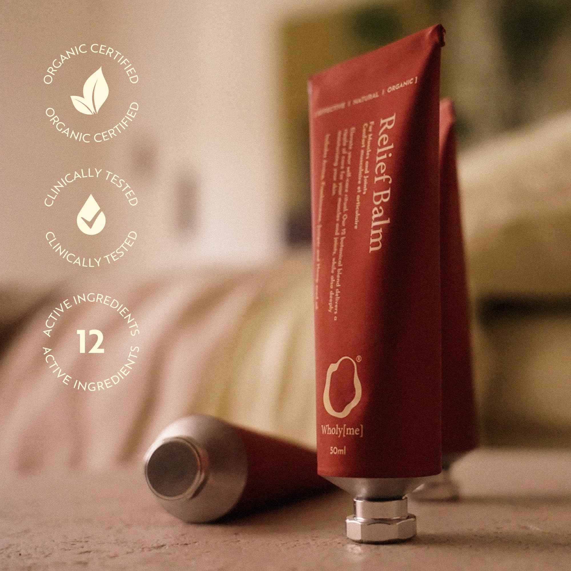 Natural blend highlighting avocado and coconut oils with essential botanicals.