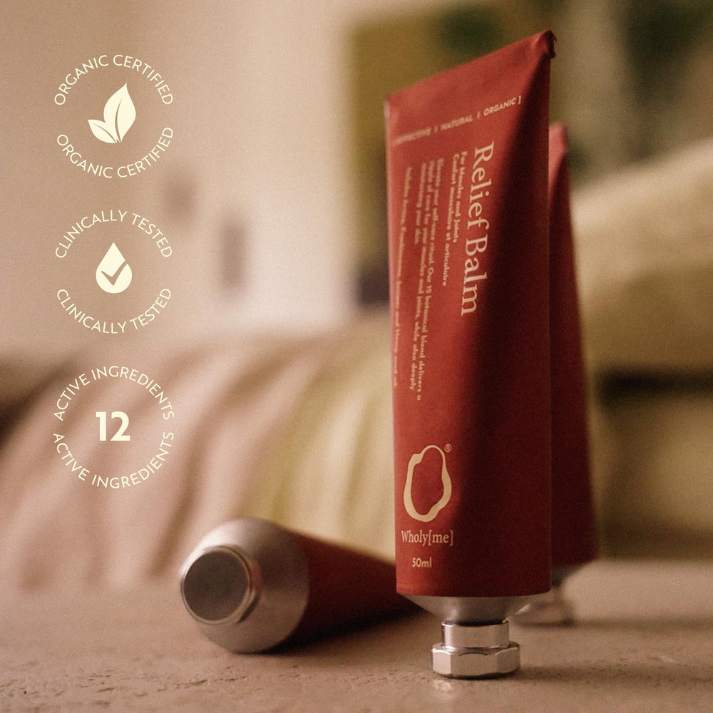 Natural blend highlighting avocado and coconut oils with essential botanicals.