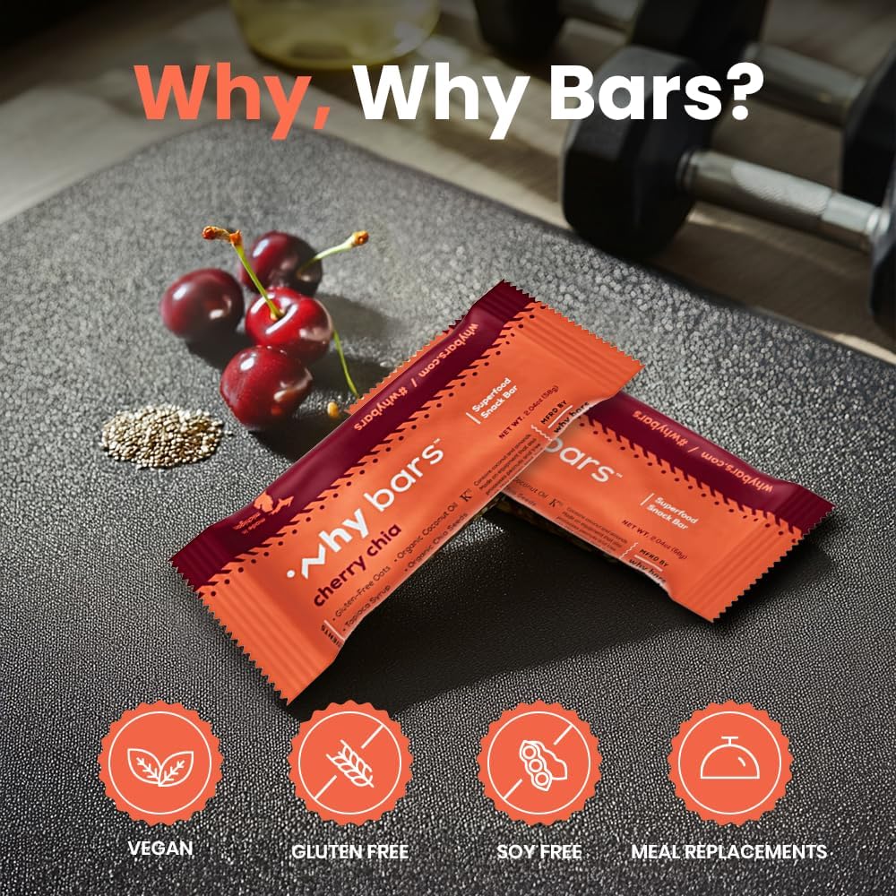 Why Bars Cherry Chia bar cross-section reveals chia seeds and texture for sustained energy